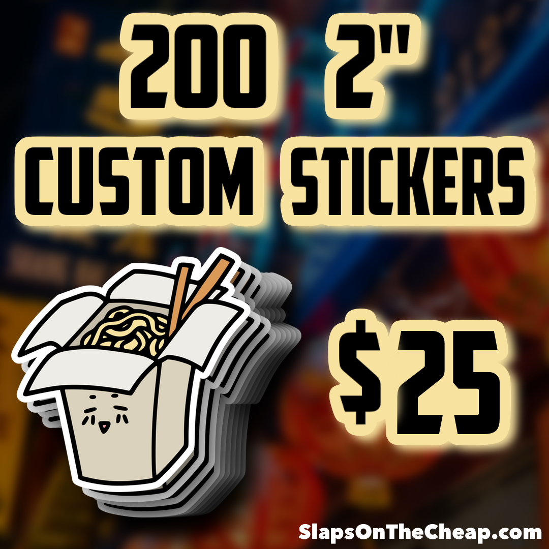 200 Custom 2" Stickers