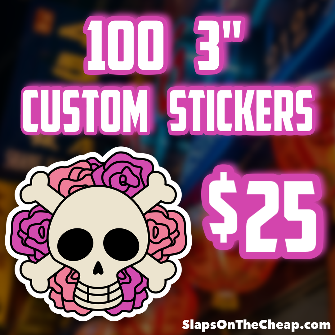 100 Custom 3" Stickers