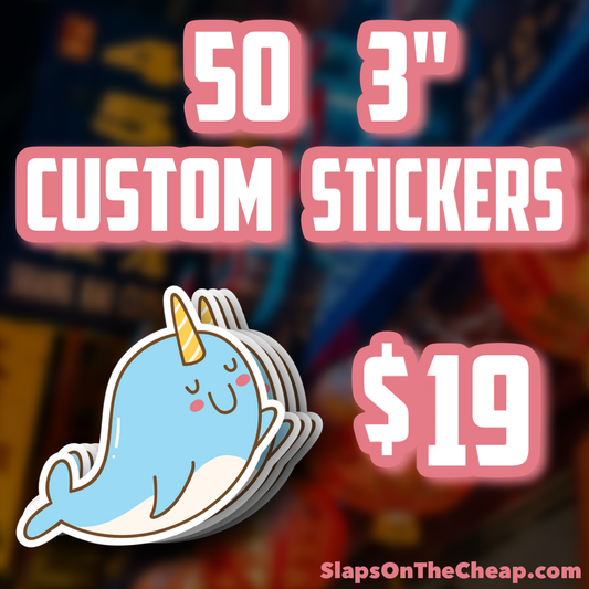 50 Custom 3" Stickers