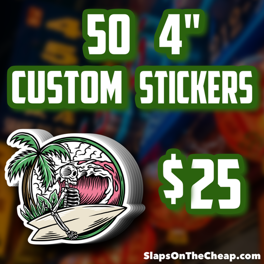 50 Custom 4" Stickers