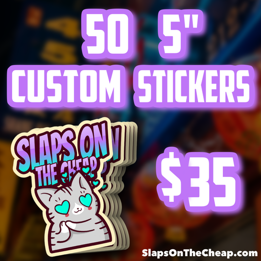 50 Custom 5" Stickers
